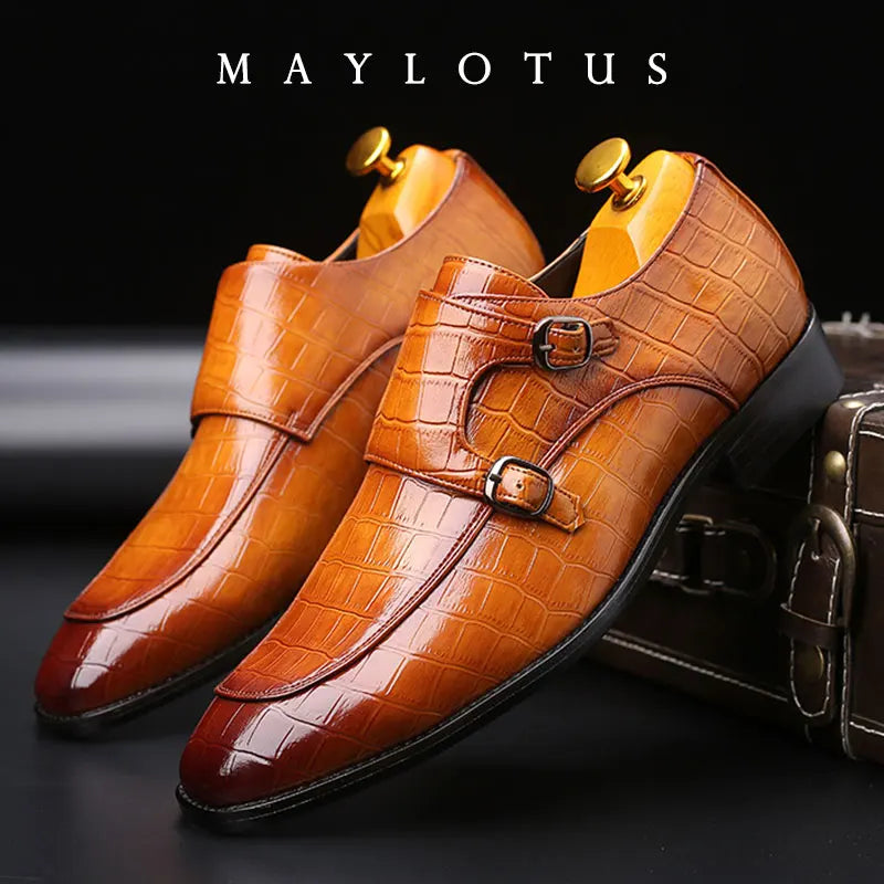 Dress Shoes Men Oxfords Fashion Business Office Men's Shoes Classic Luxury Leather Male Suits Shoes Italian Wedding Shoe