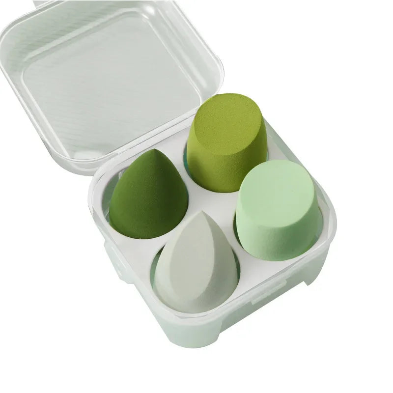 4Pcs/box Makeup Sponge Set Cute Fruit Cosmetic Puff for Foundation Cream Concealer Powder Face Make Up Blender Beauty Tools Pear