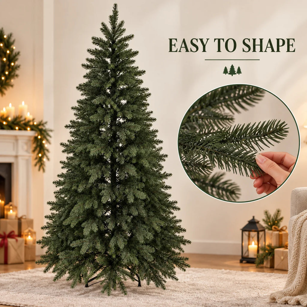 Artificial Christmas Tree 100%PE Encryption High Grade Large Green Christmas Tree 120cm-210cm Family Party Christmas Decorations