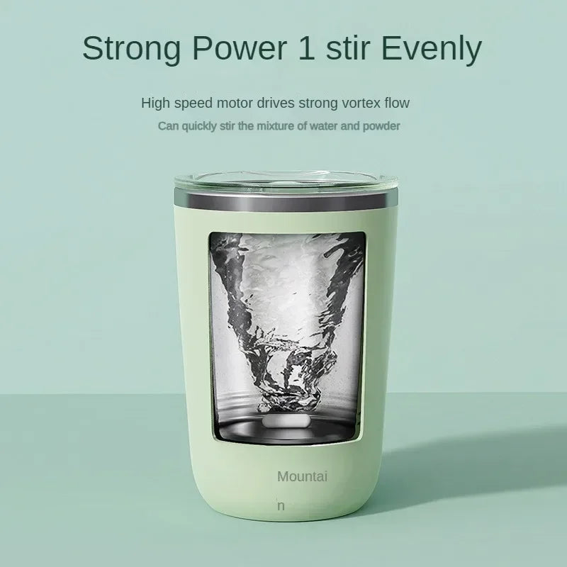 New Automatic Self Stirring Magnetic Mug WIth USB Lazy Magnetic Portable Fresh Coffee Cup Stainless Steel Coffee Milk Mixing Cup
