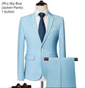Elegante Herrenanzüge, 3-teiliges 2er-Set, modische klassische Freizeit-Outfits mit Jacken, Weste, Hose und Blazer, formelle Kleidung 2026