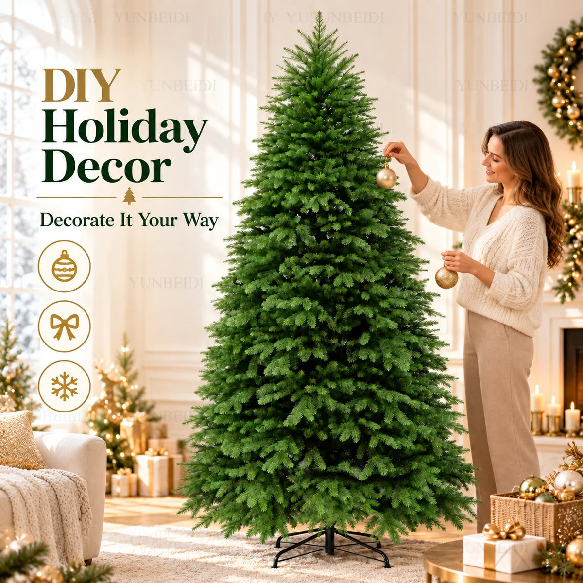 Königlicher Nordmann-Weihnachtsbaum – 100% PE Real-Touch