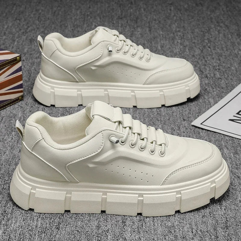 New Casual Shoes for Men 2026 Men's Oxford Shoes Retro Luxury Leather Shoes Fashion Breathable Sneakers Handmade Platform Boot
