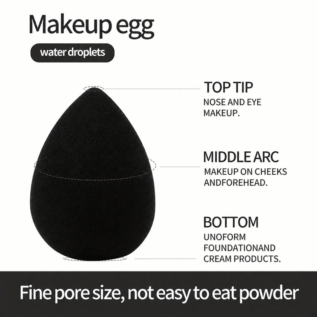 17PCS Professional Makeup Kit Including 13 Aluminum Brushes, Carry Bag & 3 Sponge Puffs, Powder, Eyeshadow, Blush and Detail Too