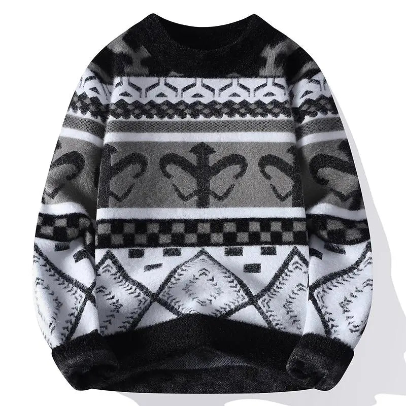 Winter Sweaters for male men thick O-neck sweater men Student youth sweaters autumn Men's wool Casual Knitwear Pullover