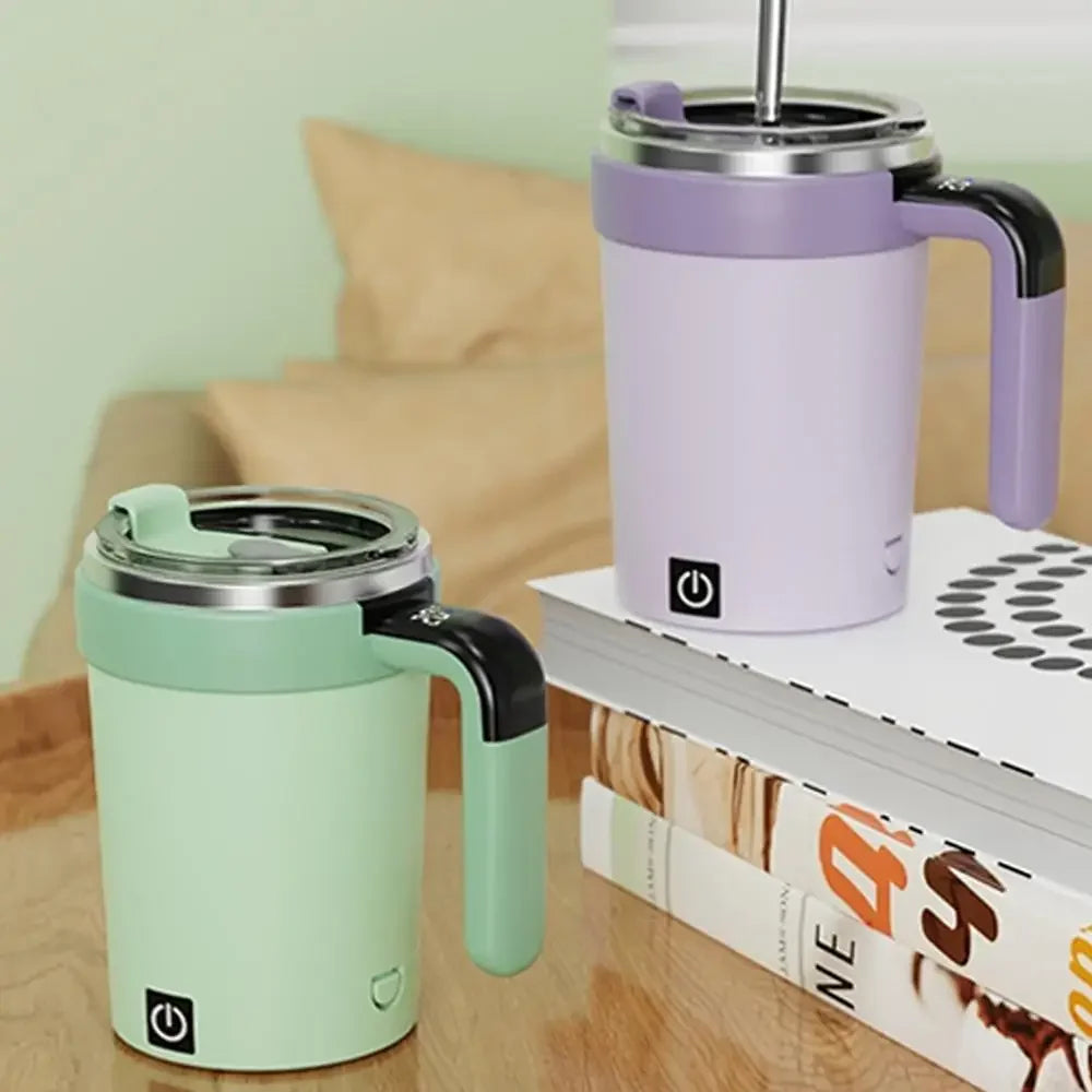 👉 Elektrische Selbstrührende Kaffeetasse aus Edelstahl