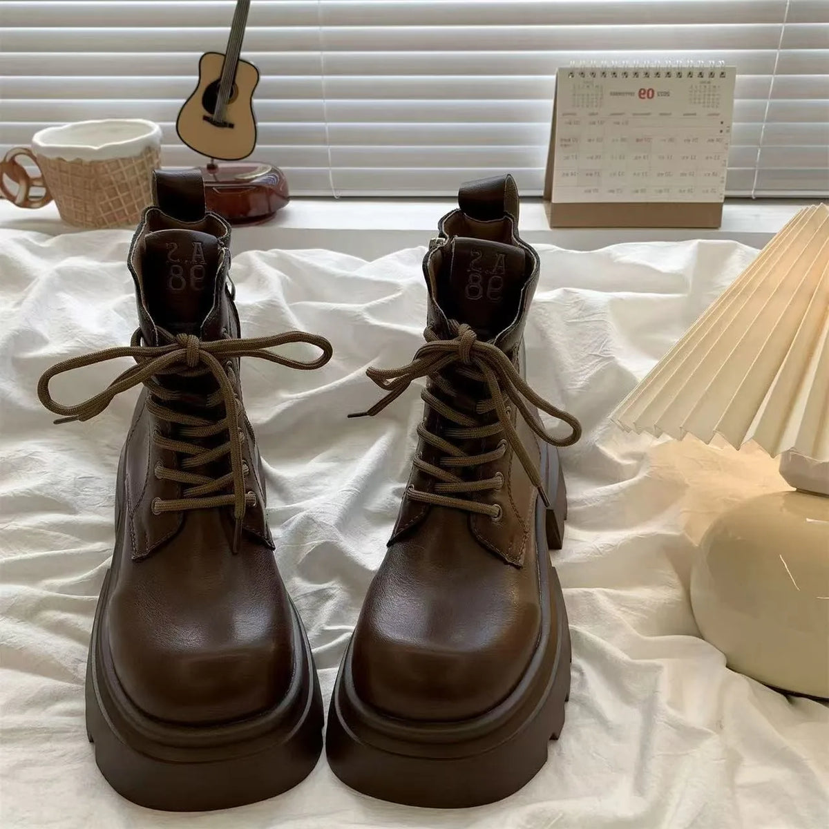 Women's Boots 2026 New Autumn/Winter Trendy Handsome and Versatile Thick Bottom British Style Short Boots for Women