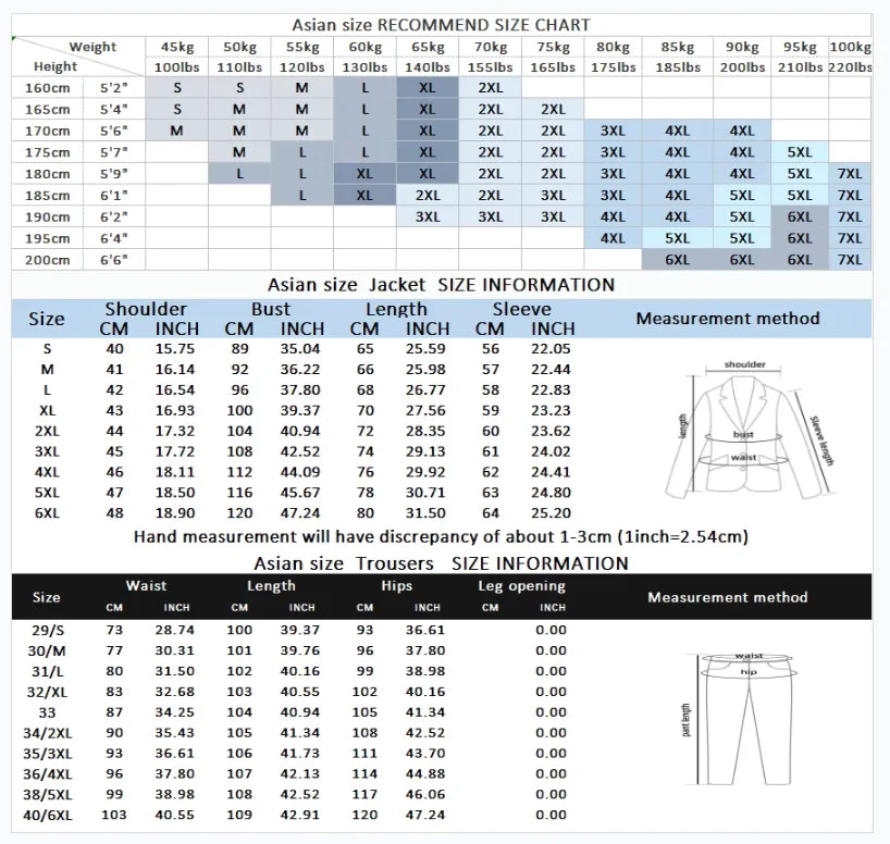 Dreiteiliger Anzug aus neuem Stoff für Herren, modisch für Business, Hochzeit, Freizeit und formelle Anlässe. M–6XL