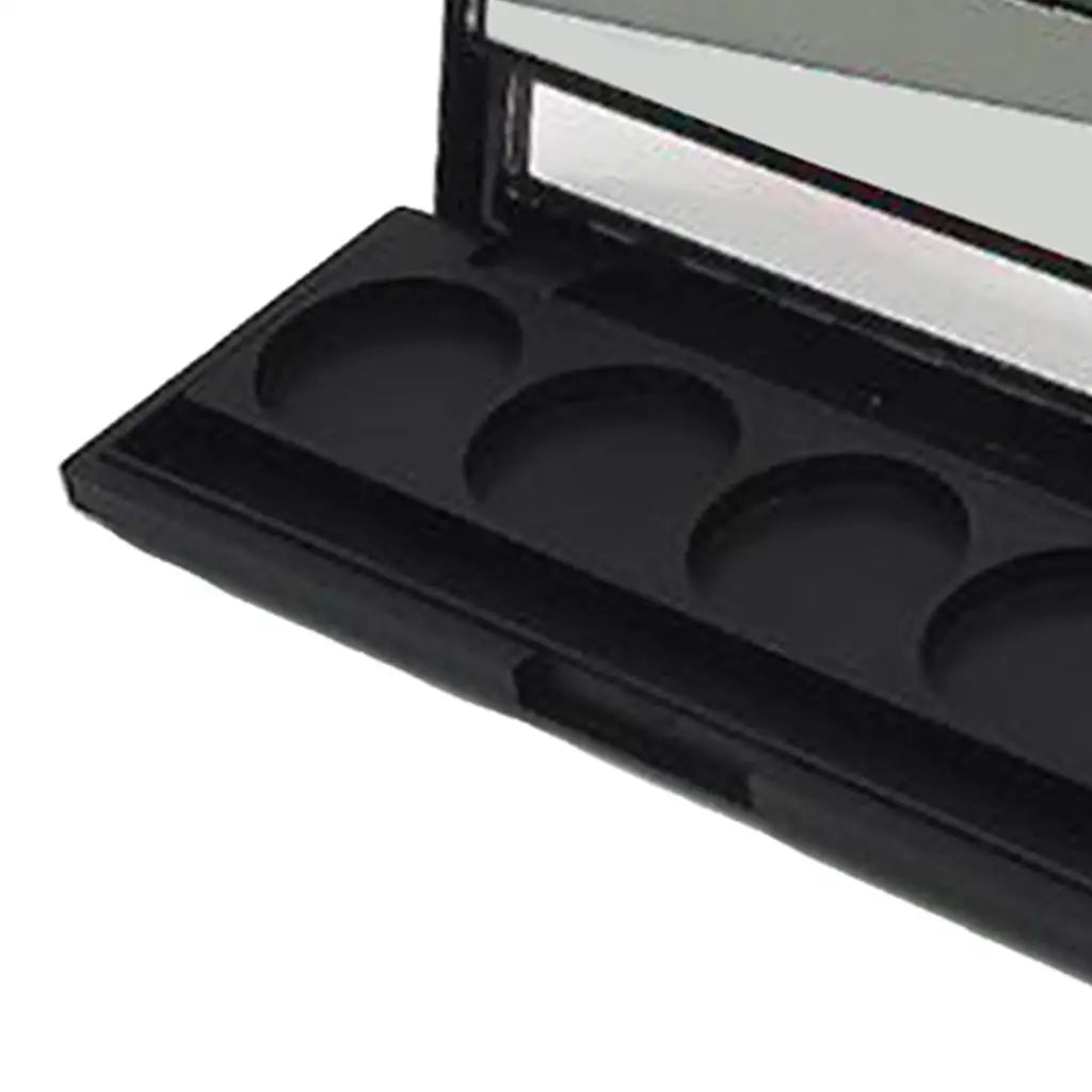 Empty Makeup Case Portable Blusher Box with Clear Window Makeup Palette for DIY Makeup Set Full Kit and Travel Use