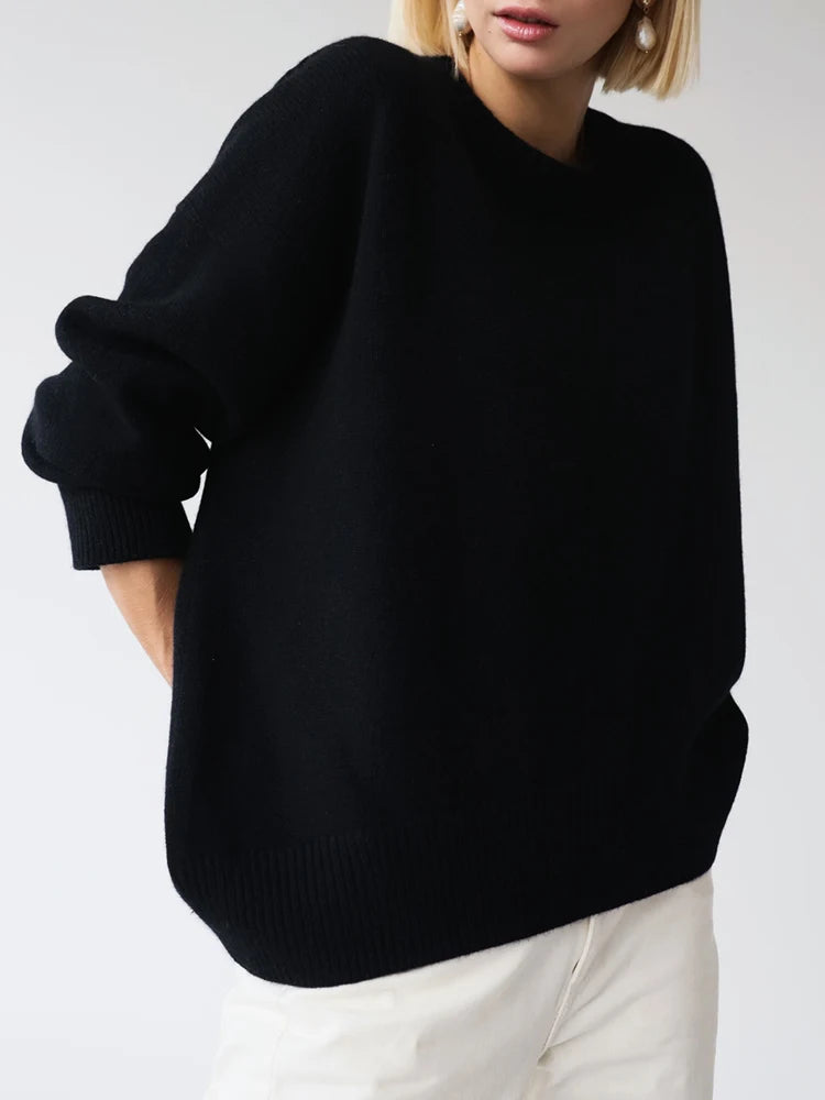 Thick Winter Sweater Women Oversized Pullover Ladies 2025 Loose Green Jumpers Pulls Vintage Beige Warm Sweaters For Women Winter