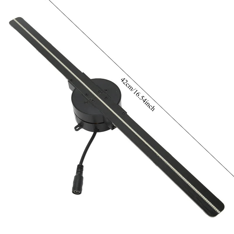 3D Holographic Projection Fan 42cm Portable Advertising Machine Suspended Aerial Photography Stereoscopic Fan Screen Promotion