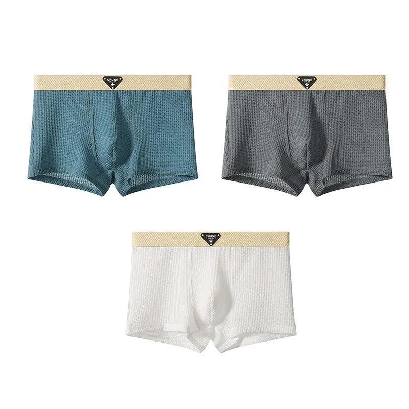 Men's Boxer Briefs | Breathable Mesh Lining & Anatomical Support, 3-Pack for Daily Comfort & Active Lifestyles M-4XL