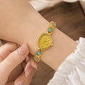 Minimalist Bracelet Watches for Women Fashion Casual Oval Dial Quartz Wristwatch Luxury Elegant Ladies Gift Clock Reloj De Mujer