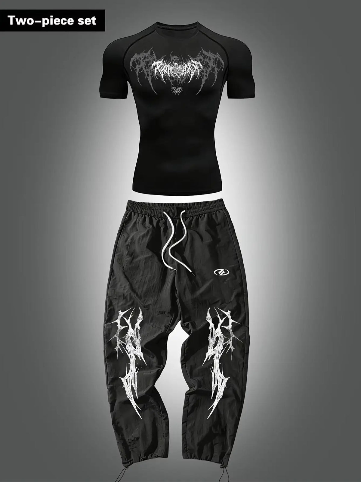 Men's Fashion Casual Athletic Set Short Sleeve Top And Long Pants Comfortable Streetwear Outfit for Men