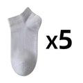 5 Pairs/Lot Men's Cotton Socks Low Tube Ankle Hot Selling New Spring Autumn Breathable Comfortable Simple Fashion Street Socks