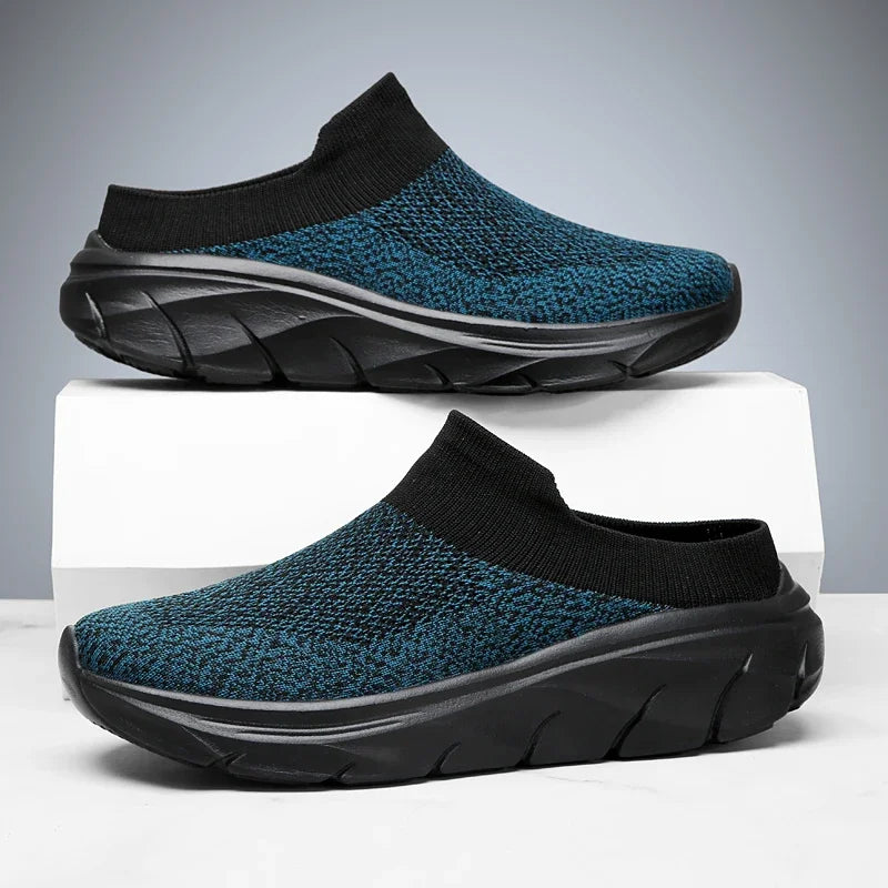 2025 Men Slippers Summer Breathable Home Indoor Slippers Men Thick Bottom Slides Fashion Couple Walking Shoes Chanclas Hombre