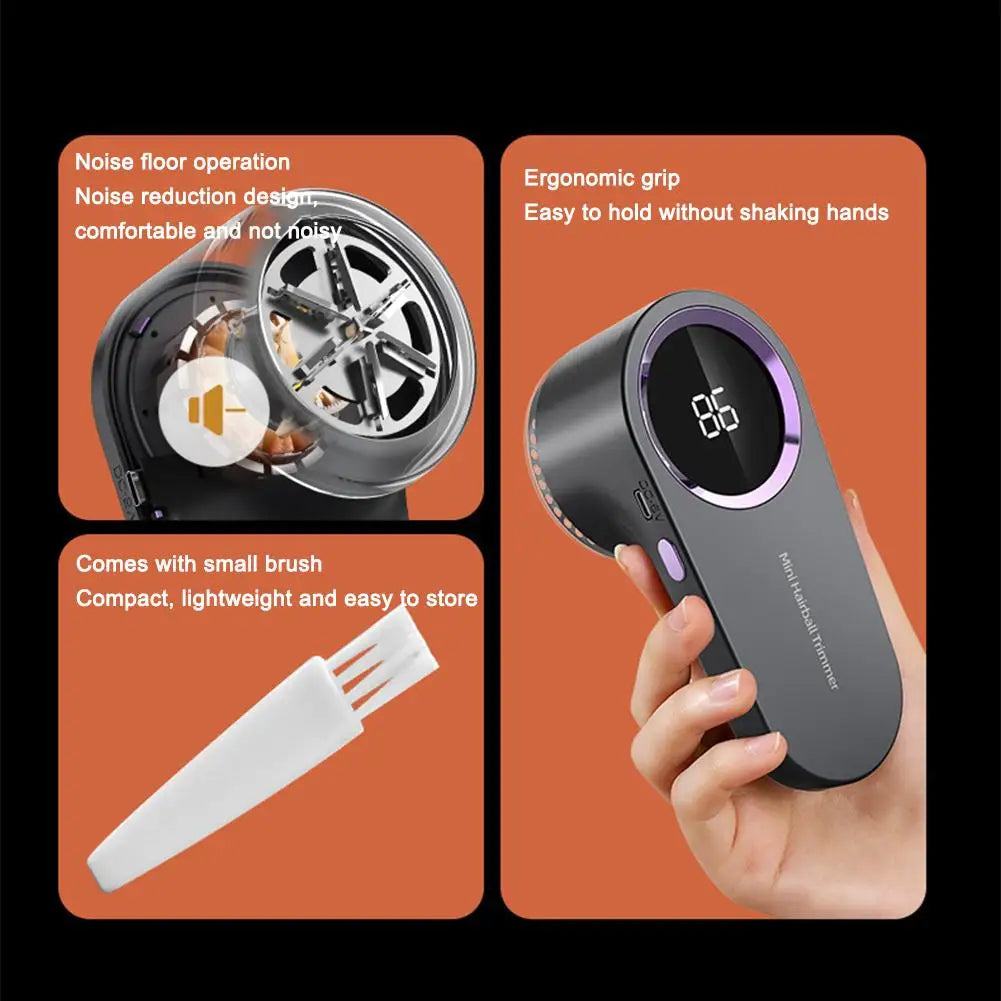 Digitaler Fusselrasierer mit LED-Anzeige