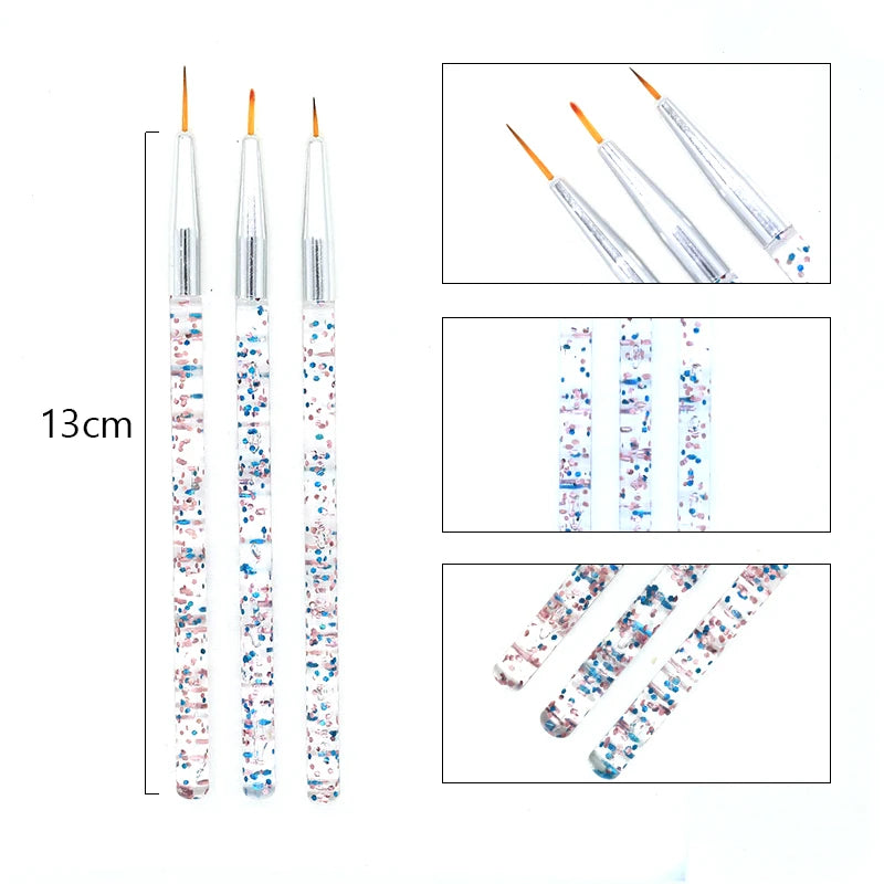 Nail Brush For Manicure Gel Brush For Nail Art 15Pcs/Set Nail Brush Acrylic Liquid Powder Carving Gel Brush