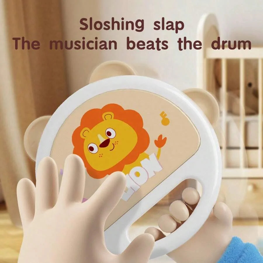 Baby Clapping Tambourine Delicate Tambourines Percussion Instrument Adorable Tambourines Handheld Tambourine Instrument For Kids