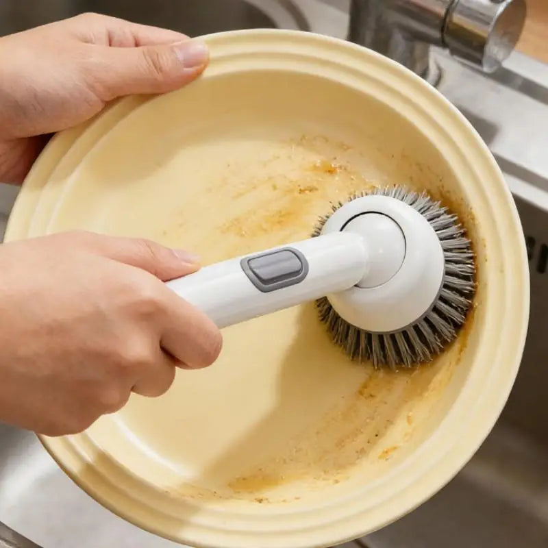Spülbürste mit Spülmittelspender – Küchenbürste mit langem Griff