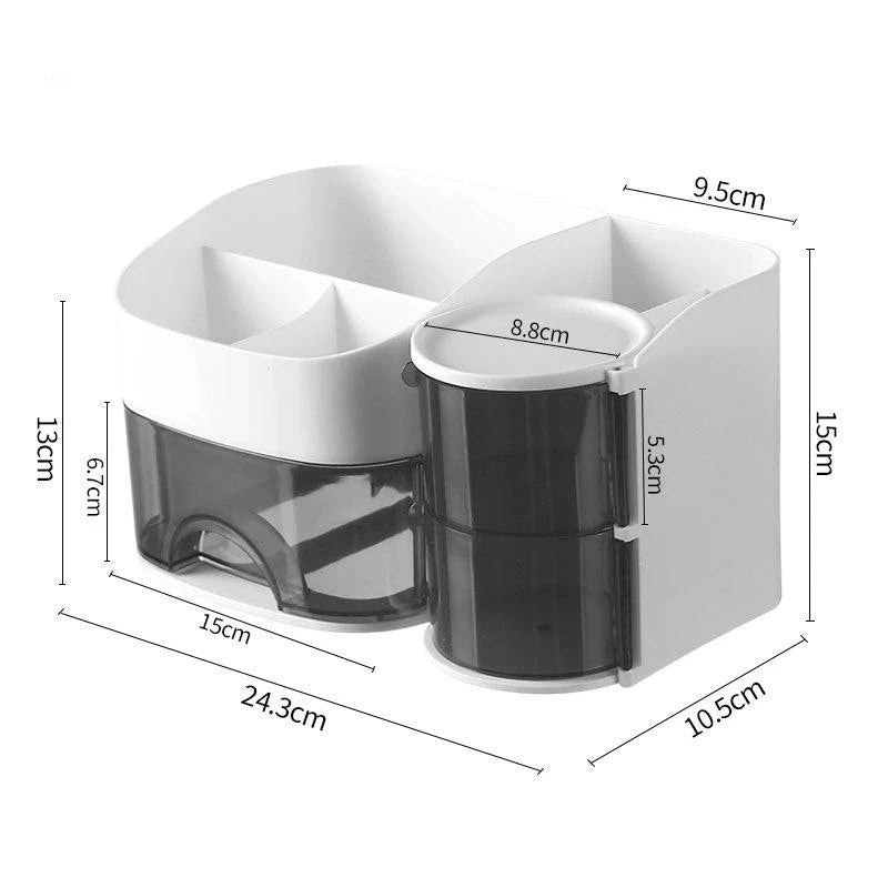 Make-up Organizer mit transparenten Schubladen