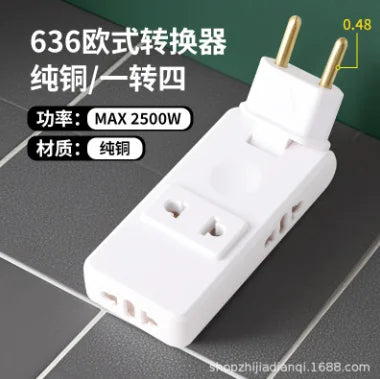 New Rotates 180° Electrical Outlet Extender Adjustable Length White Power Outlets Extender Power Socket Expander For Nightstand