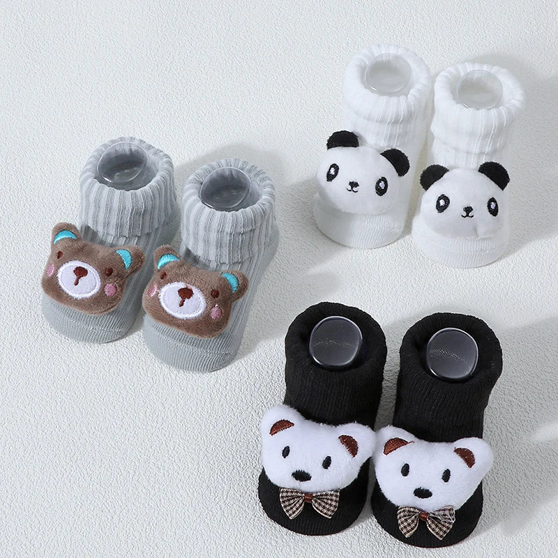 2 Pairs/lot Baby Socks Girls Boys Newborn Accessories Cotton Cartoon Animals Kids Infants Gift Clothes Children Baby Stuff