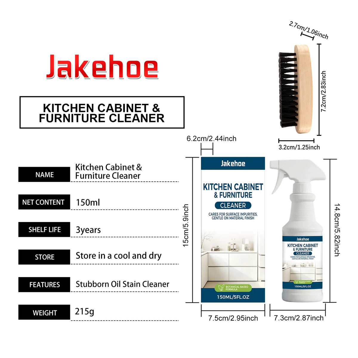 Kitchen Cabinet Cleaner Degreaser Powerful Grease Stain Remover Oil Dirt Cleaning Spray Refreshing No Residue Daily Surface Care