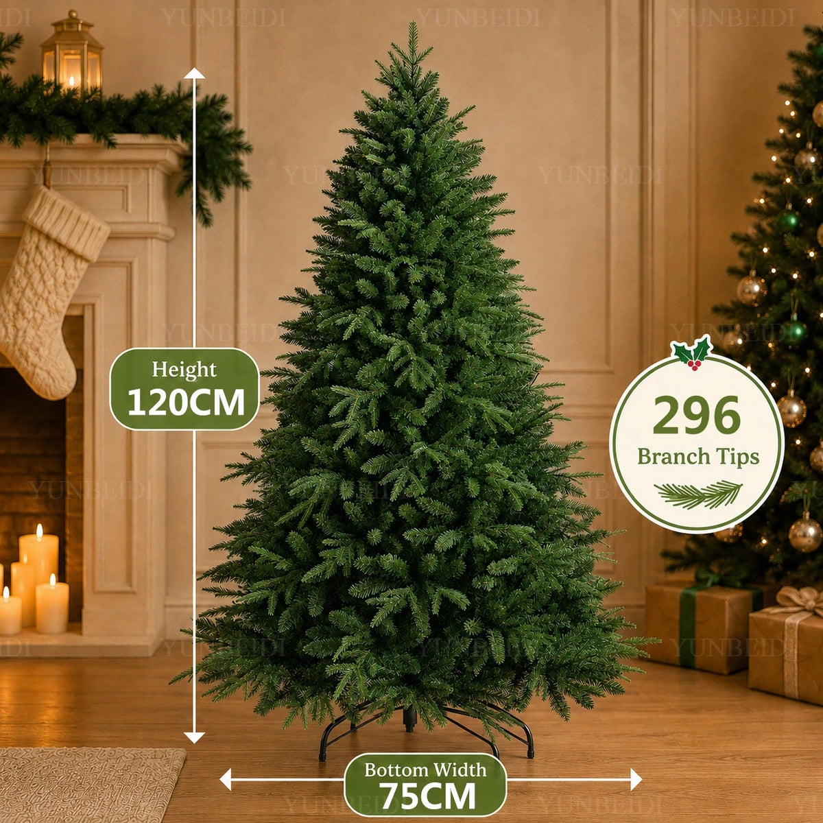 👉 Premium Weihnachtsbaum PE & PVC – Ultradicht & Naturgetreu