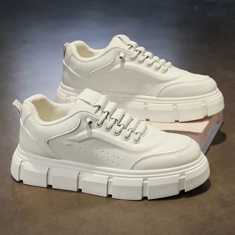 New Casual Shoes for Men 2026 Men's Oxford Shoes Retro Luxury Leather Shoes Fashion Breathable Sneakers Handmade Platform Boot