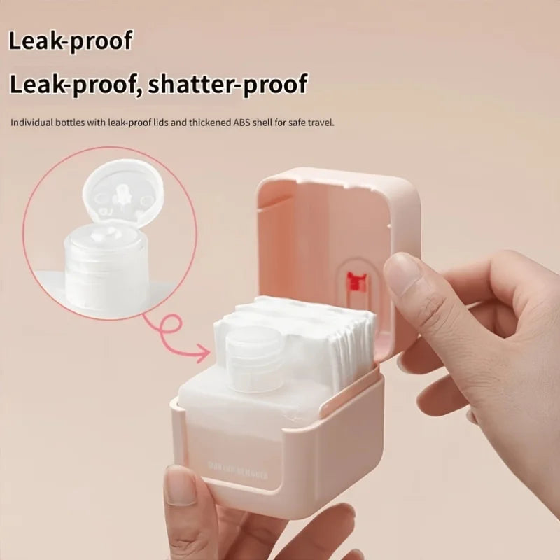 Portable 2-in-1 Cosmetic Storage Box, Travel Makeup Organizer for Business & Trip