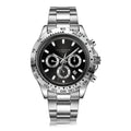 Luxury Series Business Men's Mechanical Watch, Three-Dial Six-Hand Multi-Function Fully Automatic Mechanical Watch, Men's Watch with Hollow Design, Fashionable Business Casual Watch, High-End Gift