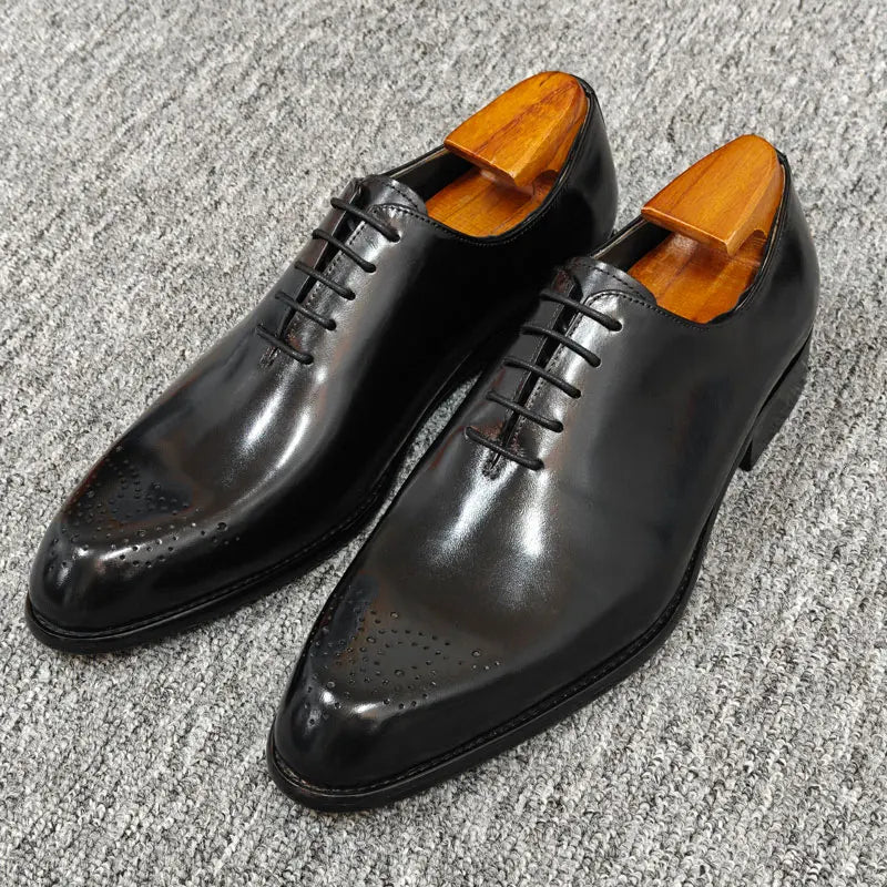 Luxury Handmade Wedding Shoes Handcrafted Men's Dress Business Shoe Premium Quality Customization Italian Style Leather Men Shoe