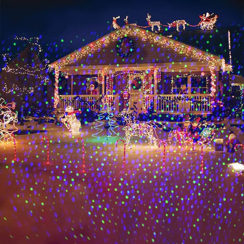 Outdoor IP65 Remote Moving RGB Laser Starry Sky Lawn Lamps Garden Yard Christmas Party Decoration Show Projector Night Lighting
