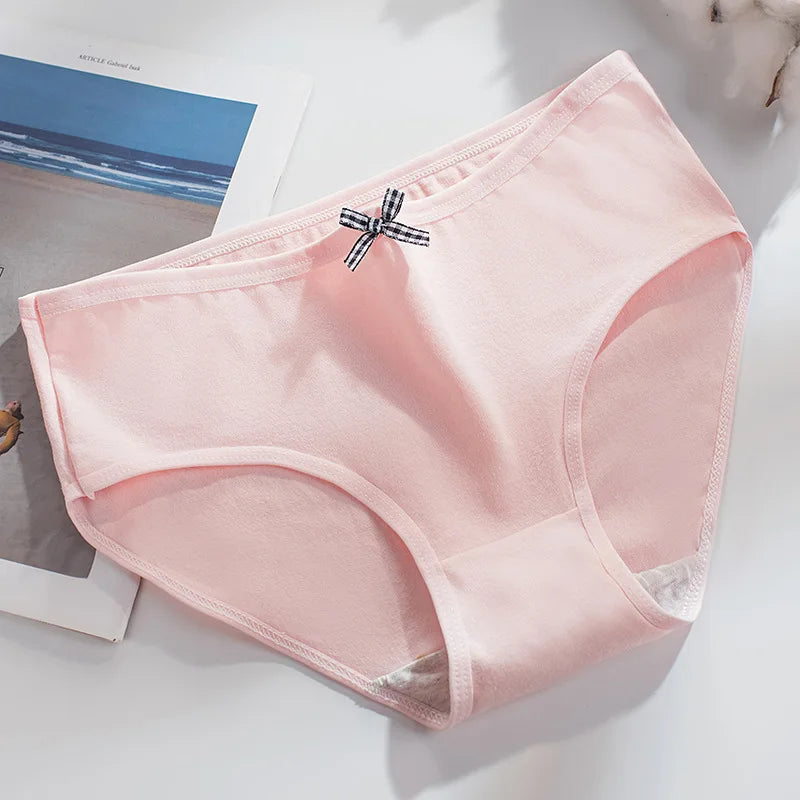10-Piece Girls Panties Cotton Solid Fashion Adolescent Children Underwear Schoolgirl Knickers Breathable Teenager Girls Briefs