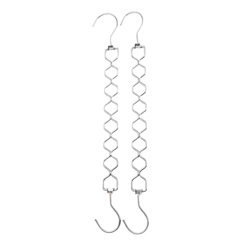 2Pcs Space Saving Hangers For Clothes Magic Collapsible Clothes Space Saver Metal Hanger Organizer With 360 Swivel Hook-New