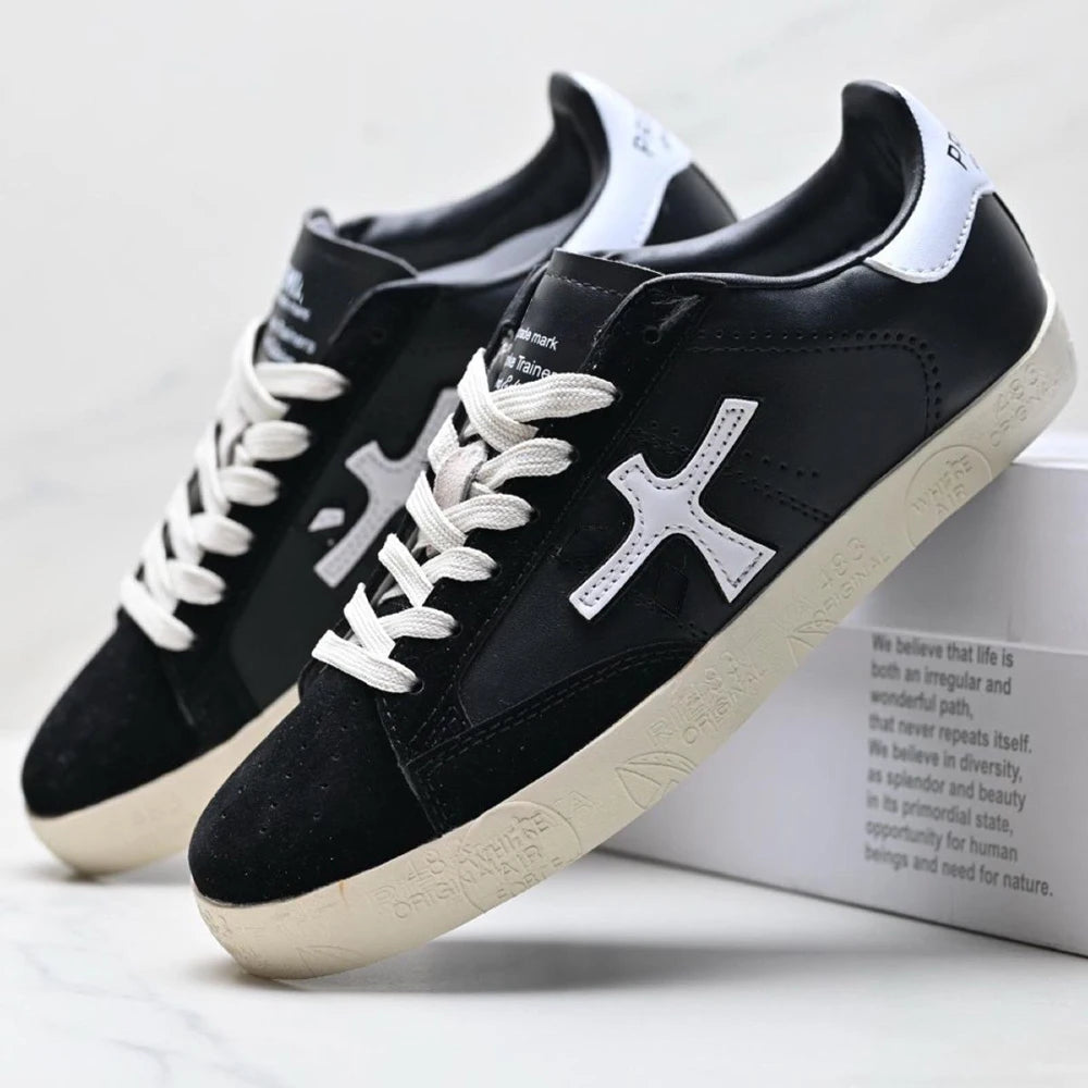 Classic White Sneakers Trendy All Match Casual Skate Shoes Men Women Fashion Flat Walking Shoes