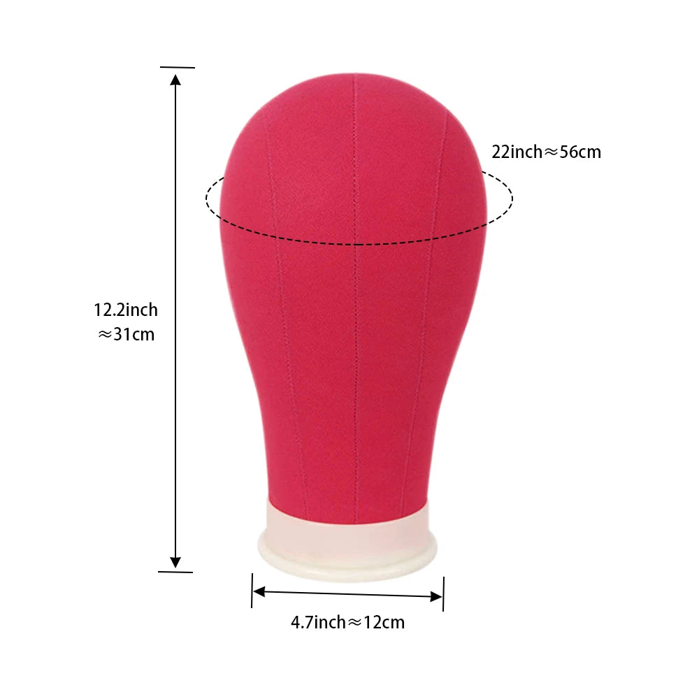 Canvas Wig Head With Mannequin Tripod For Wig Making Cosmetology Hairdressing Display Training Doll Head Adjustable Wig Stand