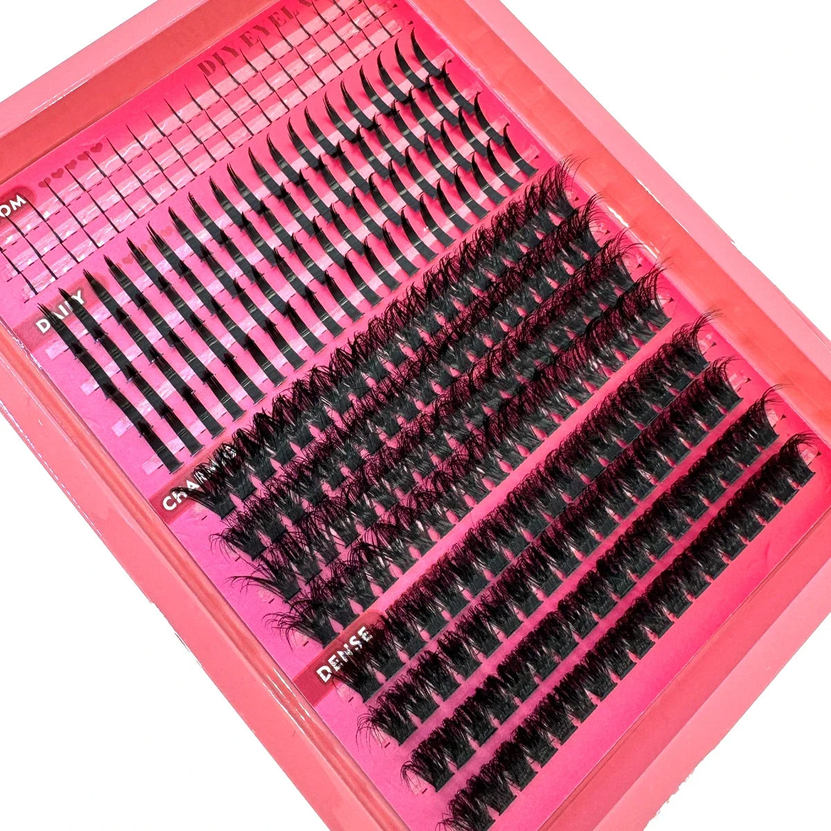 Manga Lashes 80D/100D Eyelash Clusters With Bottom & Spikes Volume DIY Clusters Wisy Anime Eyelash Individual Lash Extensions