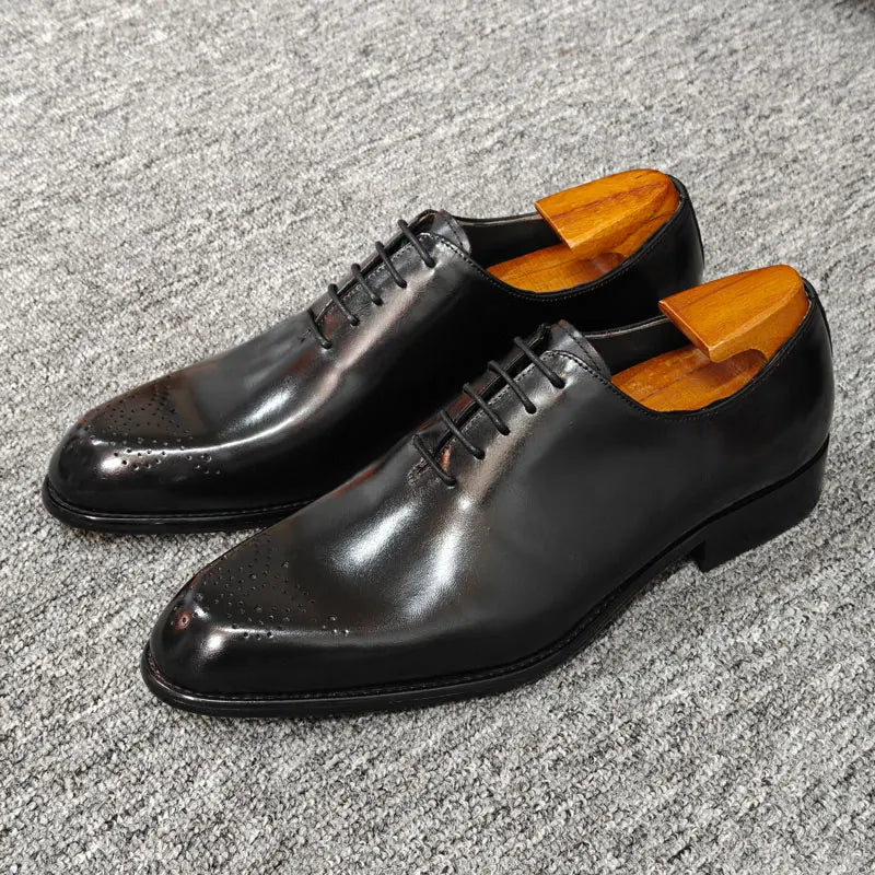 Luxury Handmade Wedding Shoes Handcrafted Men's Dress Business Shoe Premium Quality Customization Italian Style Leather Men Shoe