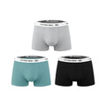 3Pcs Men Boxer Briefs Comfortable Soft Underwear Elastic Waistband Male Underpants Breathable Shorts