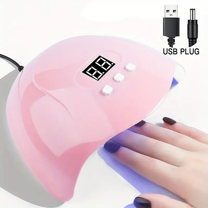 Manicure UV LED Lamp Kit Set with UV Lamp and 20000RPM Nail Drill Machine for Remove Dead Skin Manicure Tools Set