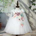 2026 Elegant Princess Dress for Girls Host Gown Children Wedding Flower Girl KidsBirthday Pageant Party Formal Dresses Costume