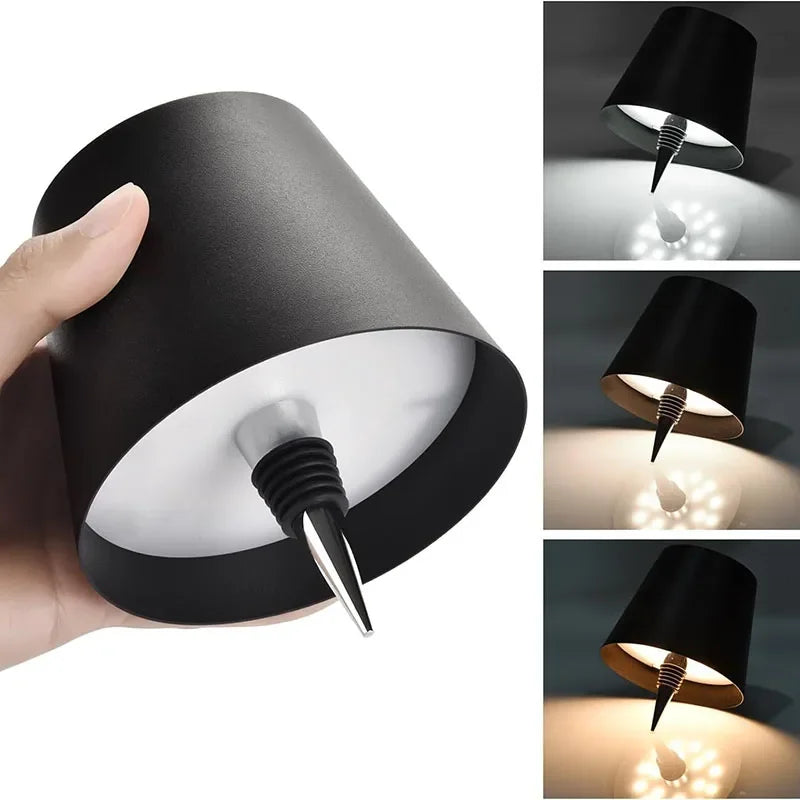 Kabellose LED Flaschenlicht-Tischlampe mit Touch