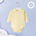 Soft Cotton Long-Sleeved Baby Bodysuit Seamless Sewing Baby Romper Newborn Clothes 0-24 months Solid Color Infant Jumpsuit