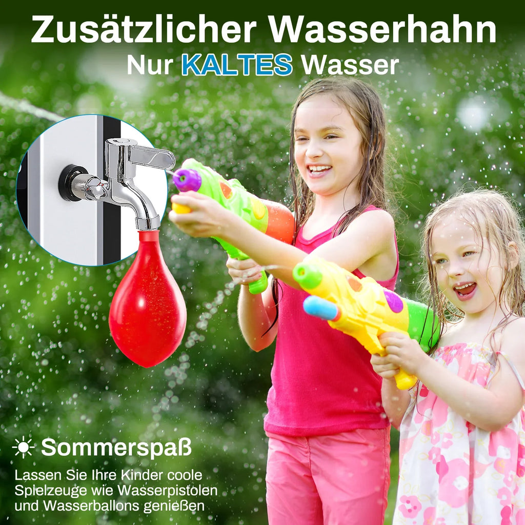 Premium Solar-Gartendusche für Außenbereich