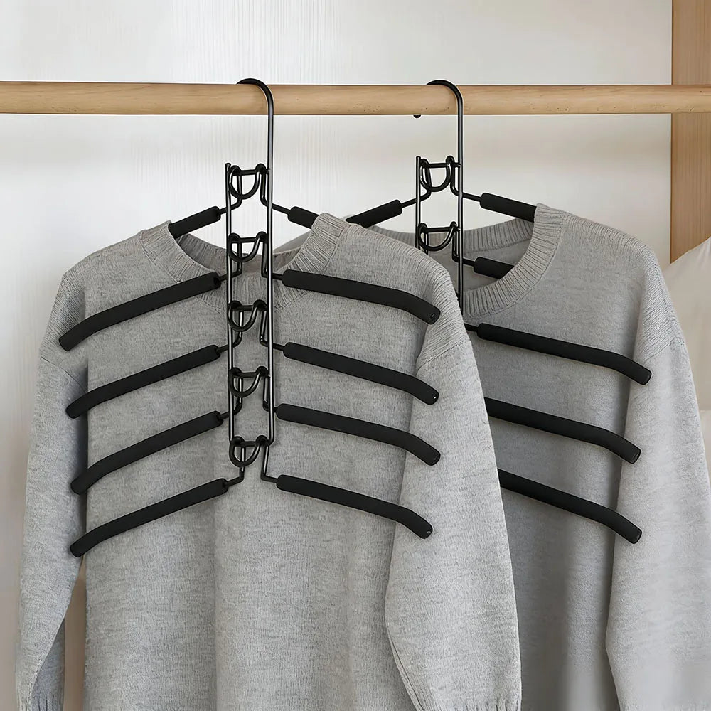 👉 Klappbarer Wellen-Raumsparbügel für Blusen & T-Shirts