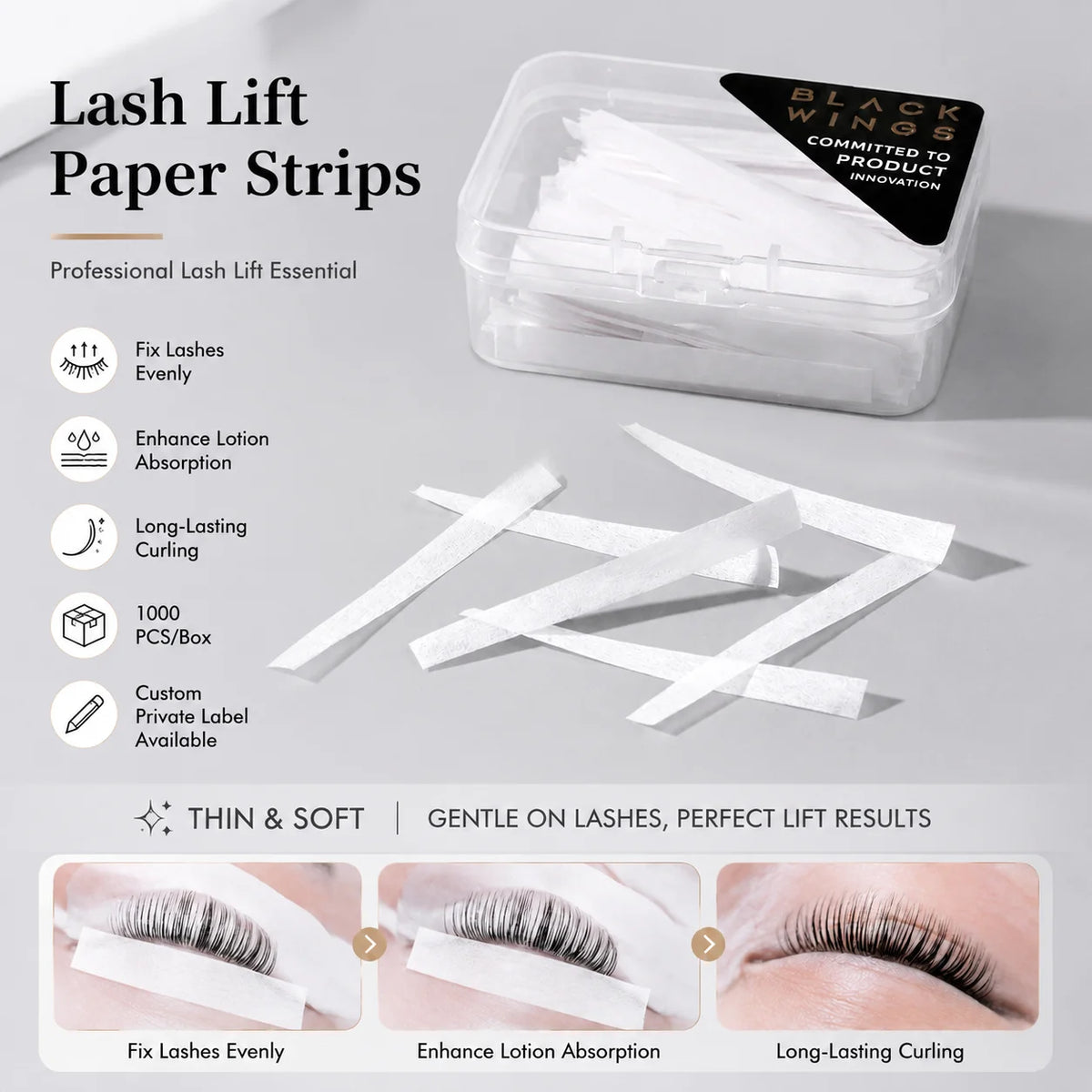 Eyelash Perm Paper Eyelash Curler Makeup LashLifting Tools Lashes Rods