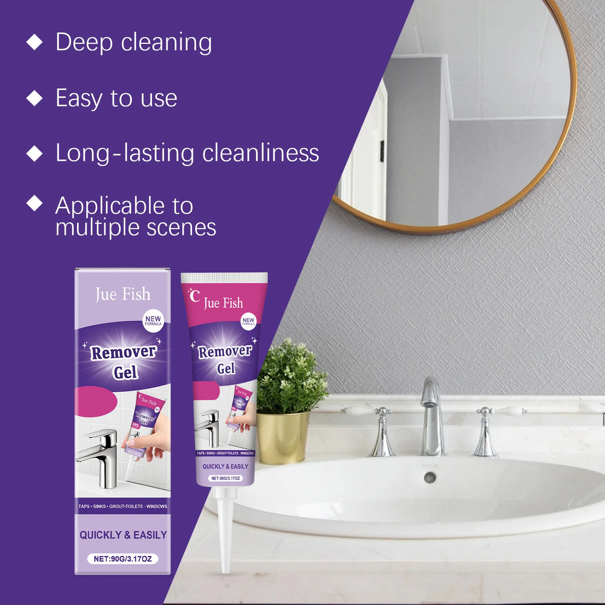 Strong Stain Remover Cleaning Gel Household Tile Gaps Cleaner Fast-Acting Surface Stubborn Stains Bathroom Kitchen Accessories