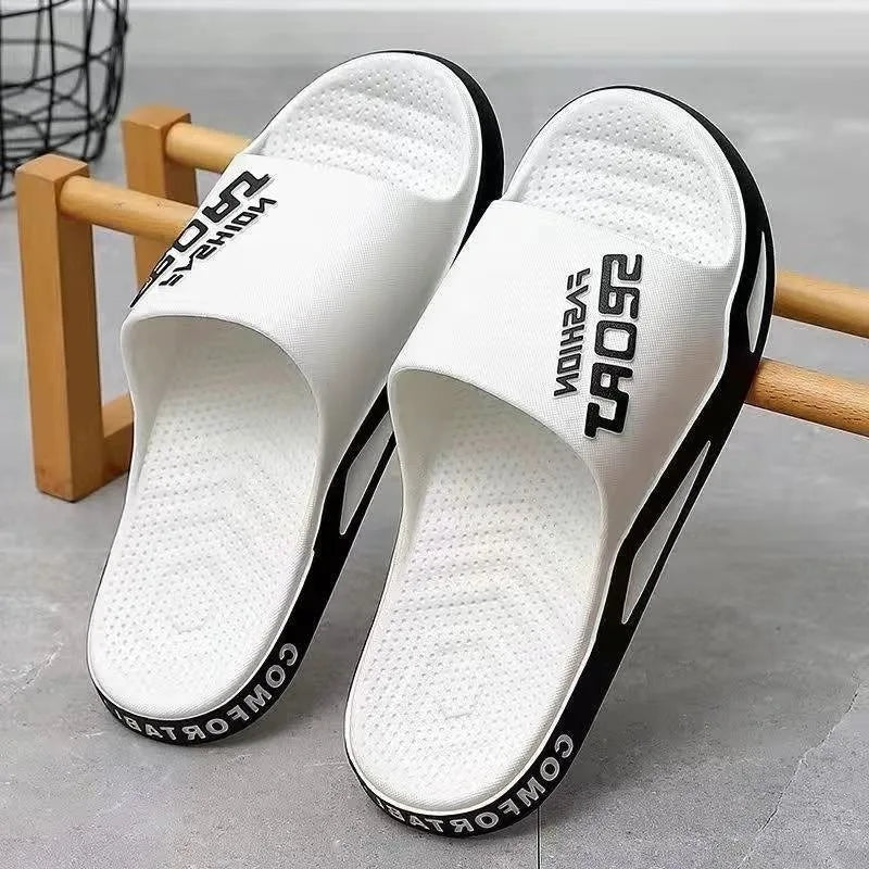 Slippers for men can be worn externally in summer. Trendy bathroom, bathroom, non-skid home, indoor, and home sandals for men